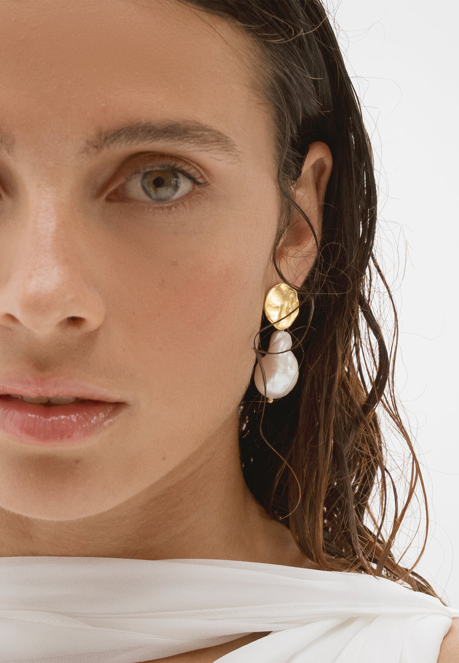 lavani Pendientes Ondina Perla En oferta