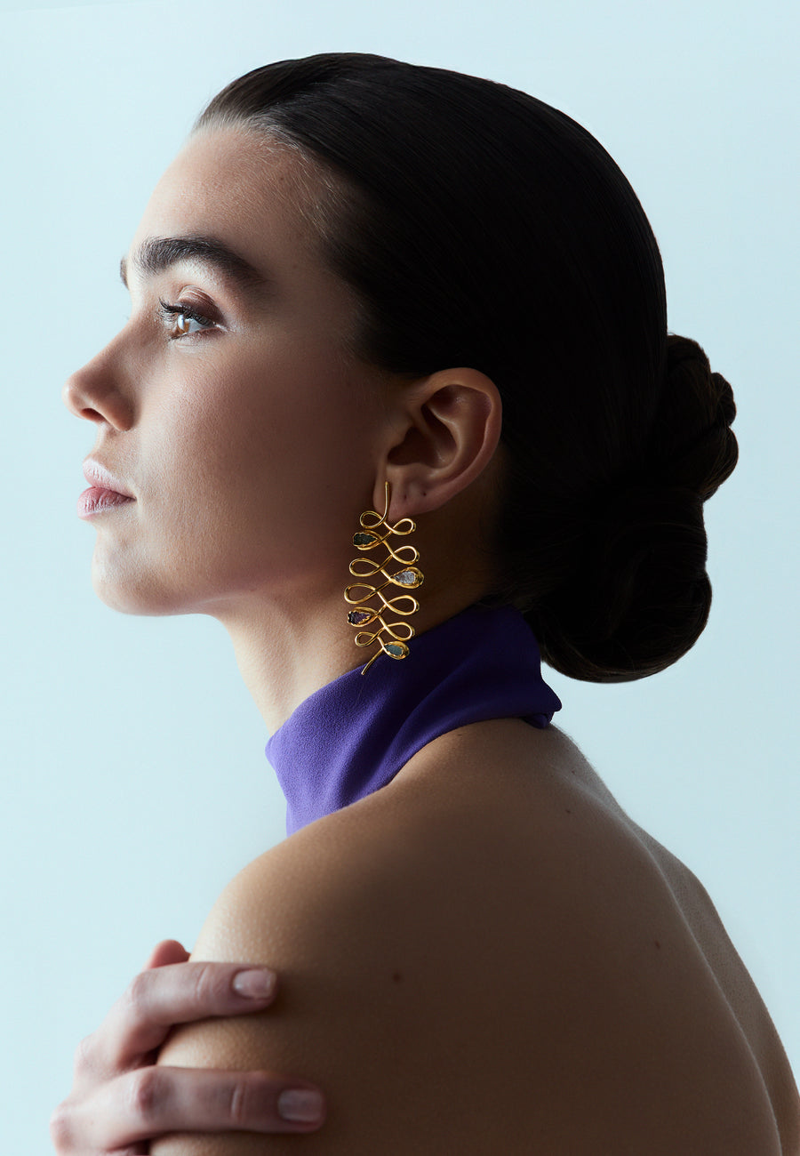 lavani Pendientes Unalome Oferta especial