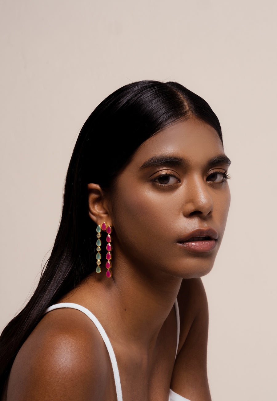 lavani Pendientes Samsara Aguamarina Solo hoy