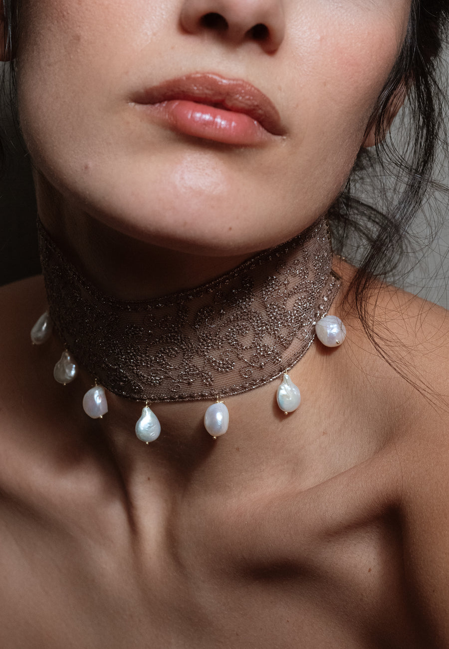 lavani Choker Elva Oro Viejo Grandes descuentos