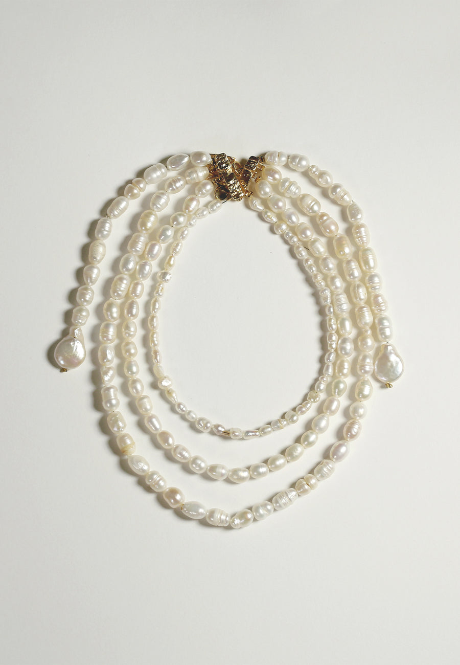 lavani Collar triple Cyra Perlas Precios de Black Friday