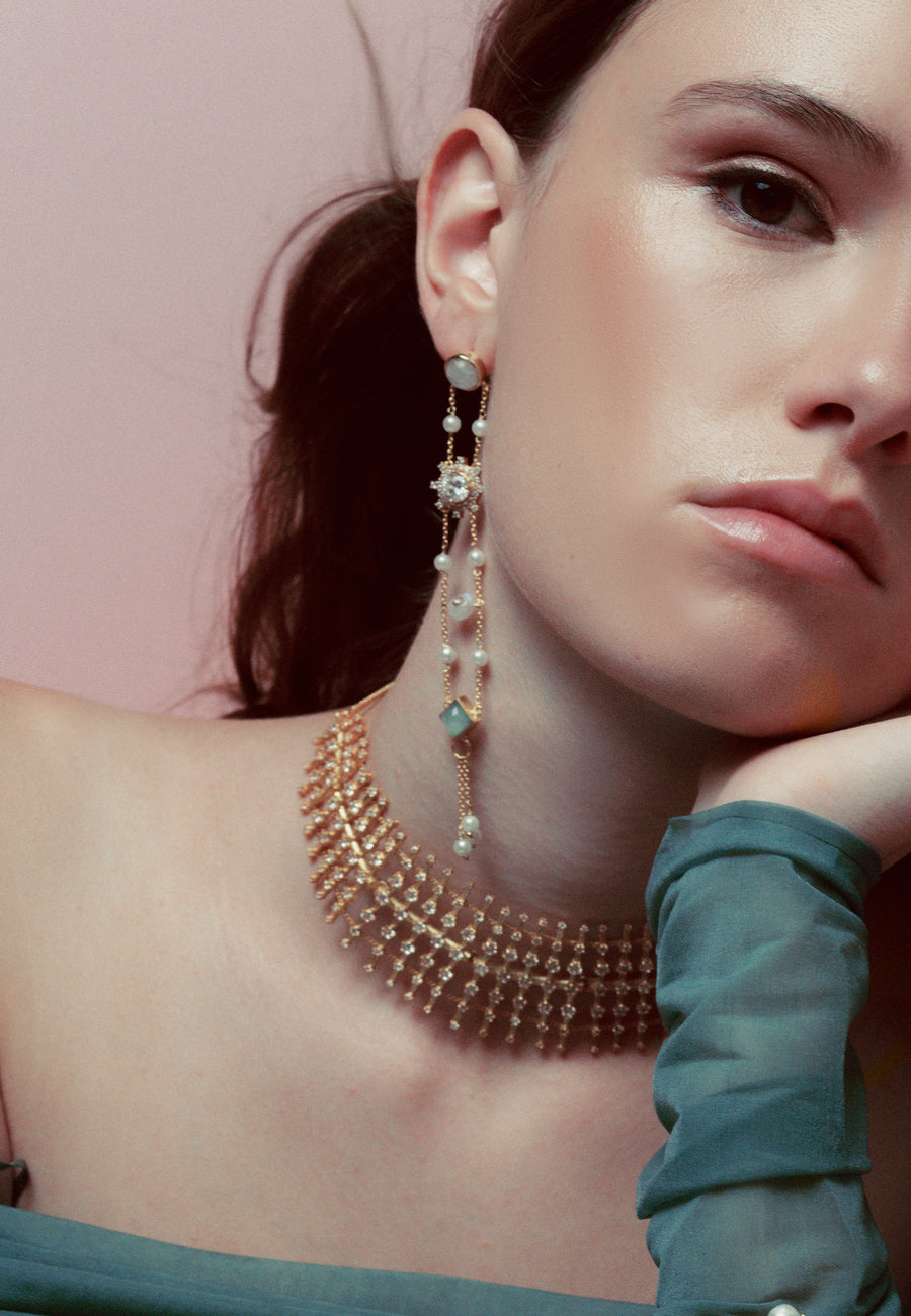 lavani Choker Dorado Helia Descuento por venta flash