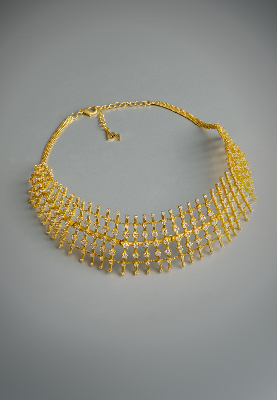 lavani Choker Dorado Helia Descuento por venta flash