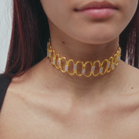 lavani Choker Dorado Rígido Rinaldi Ofertas especiales