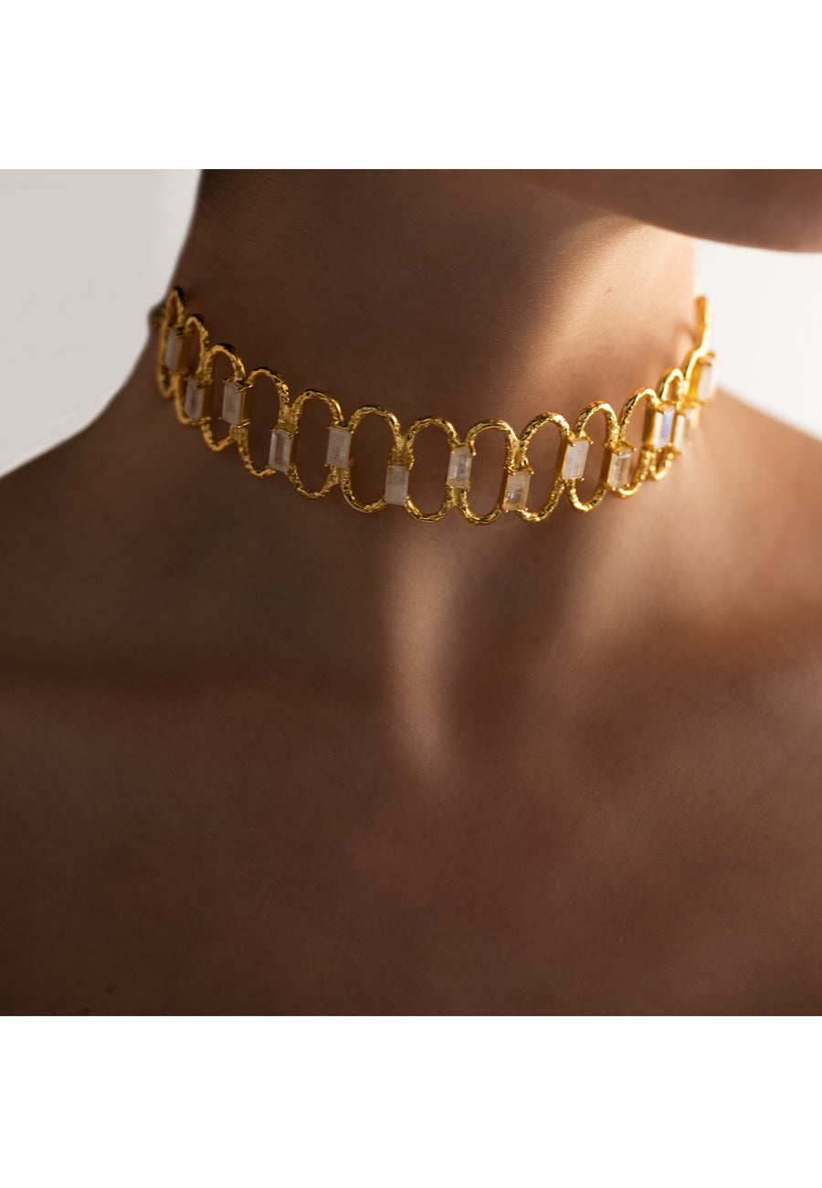 lavani Choker Dorado Rígido Rinaldi Ofertas especiales