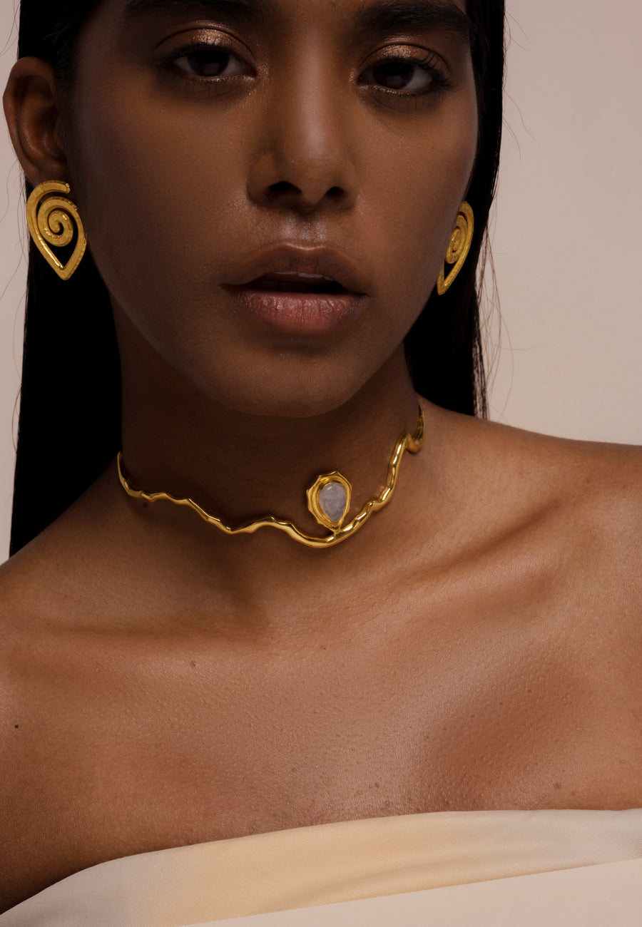 lavani Choker Gratitude Blanco Rebajas de fin de temporada