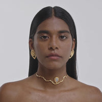 lavani Choker Gratitude Blanco Rebajas de fin de temporada