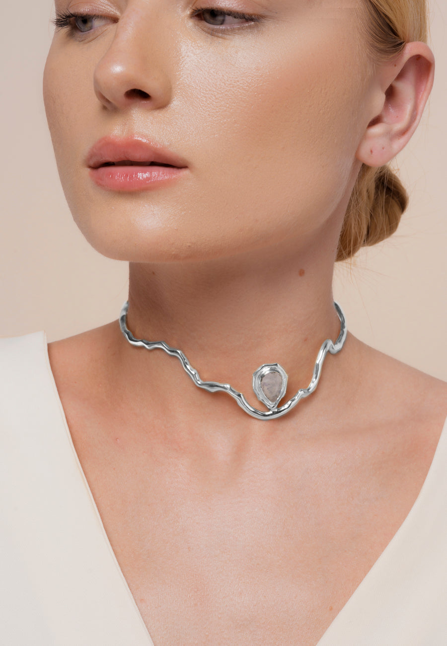 lavani Choker Gratitude Plata Precio ultrabajo