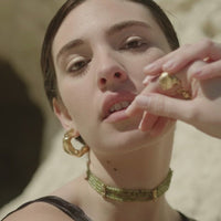 lavani Choker Liliana Verde En oferta