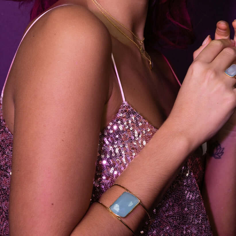 lavani Brazalete Stardust Aguamarina Solo queda un día