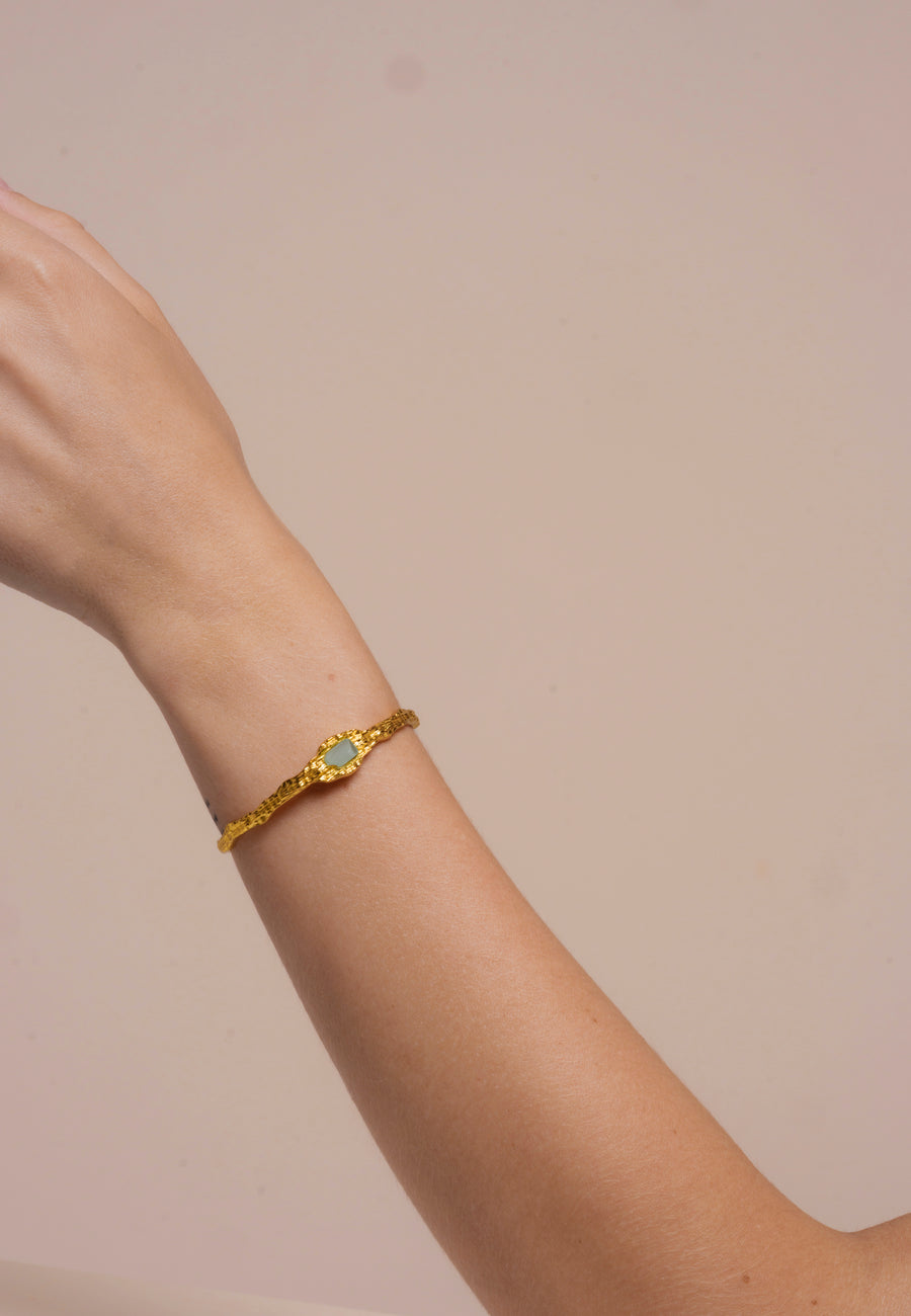 lavani Brazalete Namasté Aguamarina Descuento por venta flash