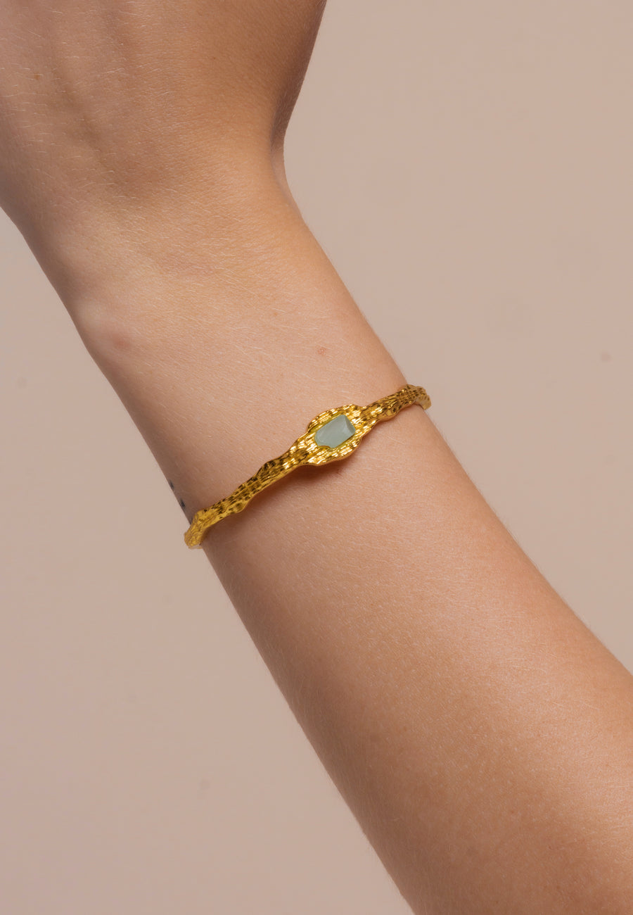 lavani Brazalete Namasté Aguamarina Descuento por venta flash
