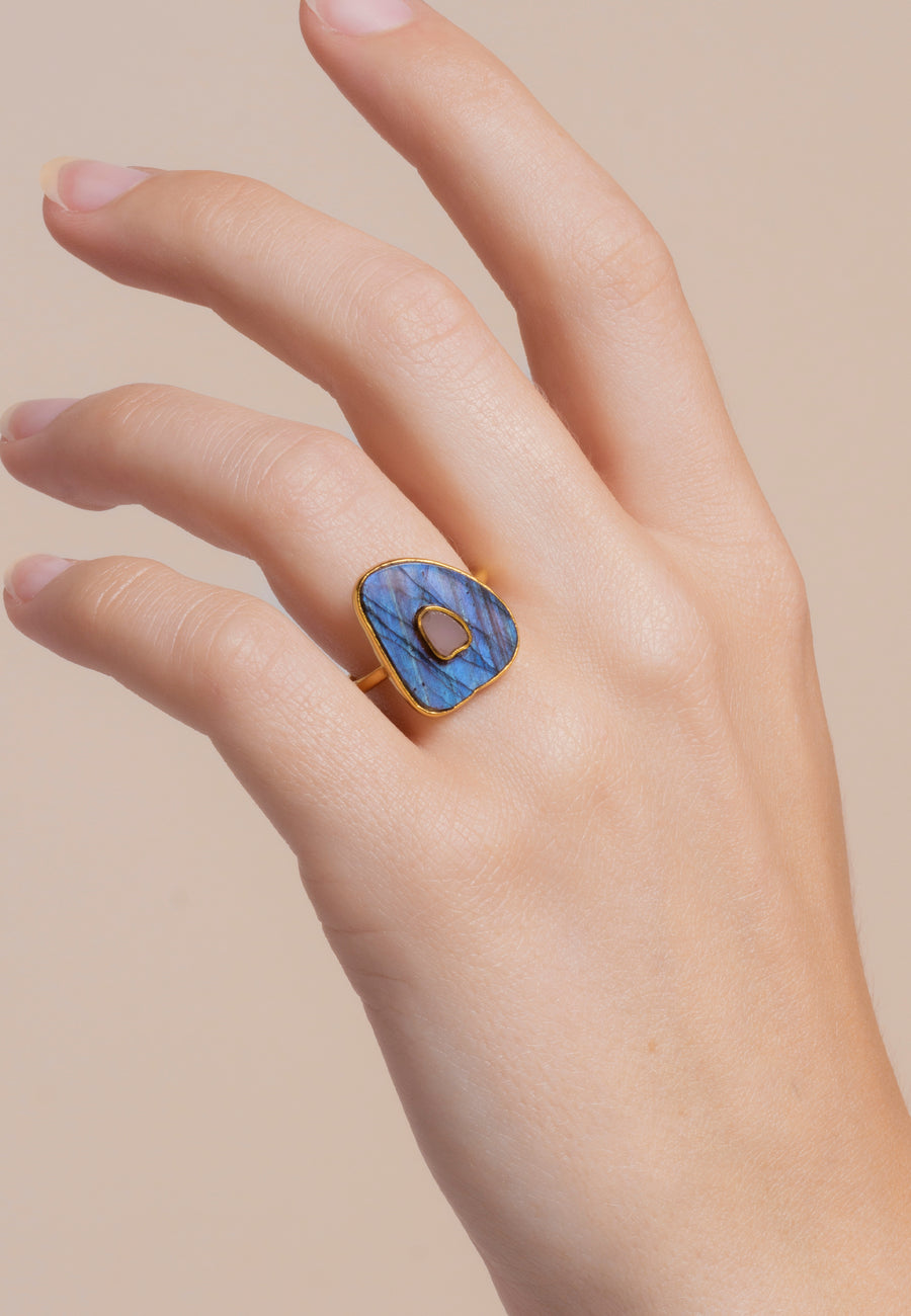 lavani Anillo Zenith Labradorita Precio de fábrica
