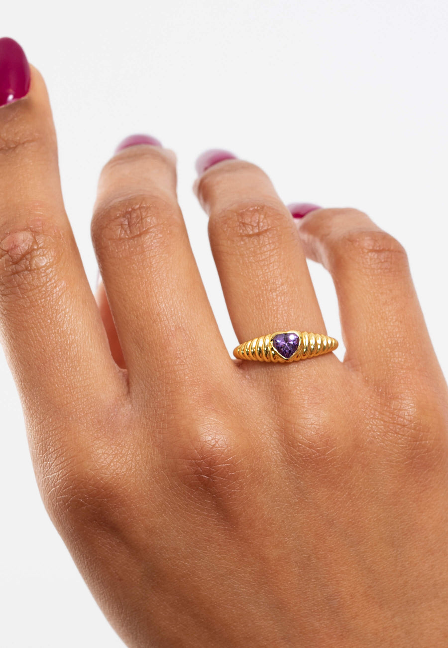 lavani Anillo Softhearted Morado Ahorra y exporta