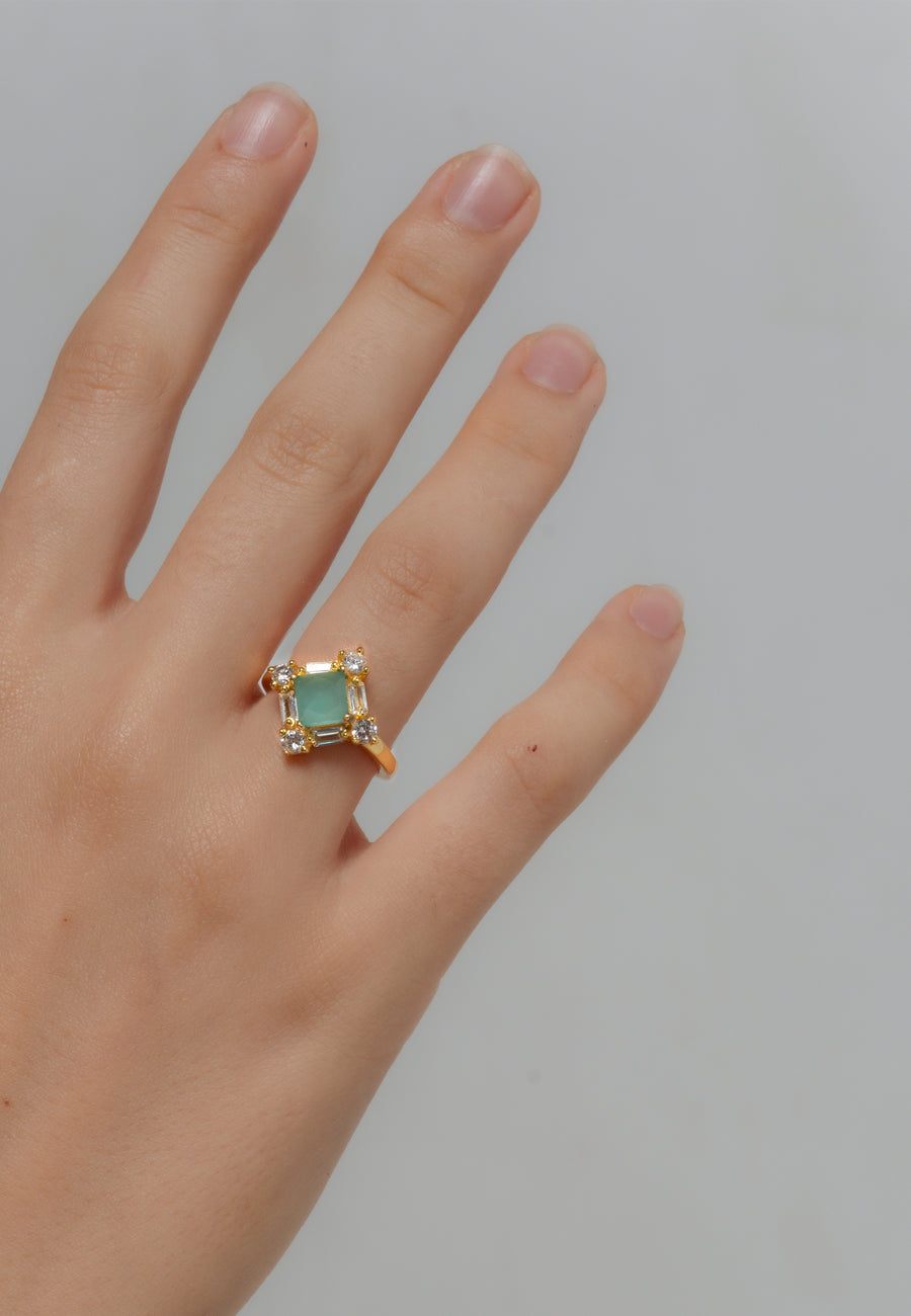 lavani Anillo Polaris Aguamarina Precios de Black Friday