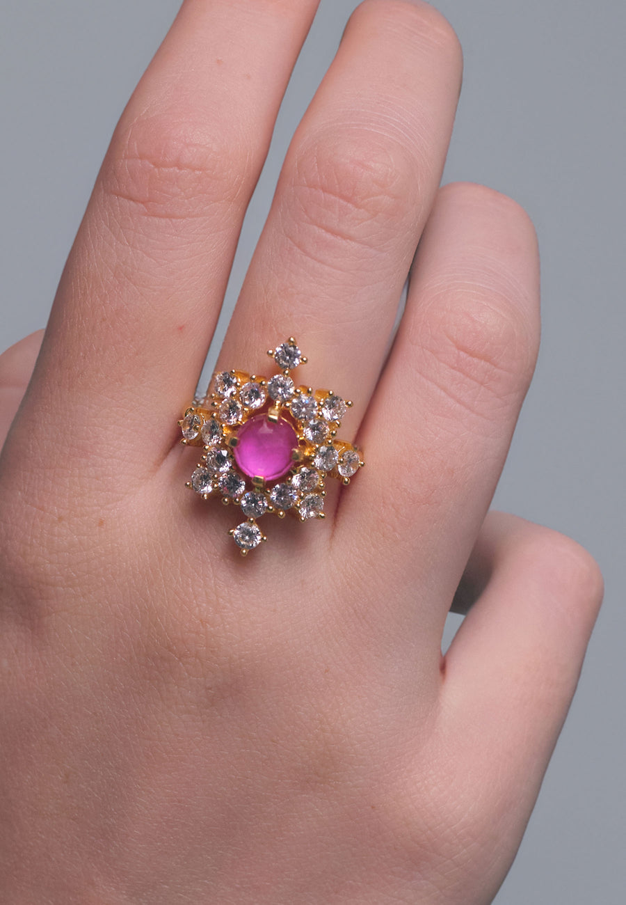 lavani Anillo Altaira Fucsia En oferta