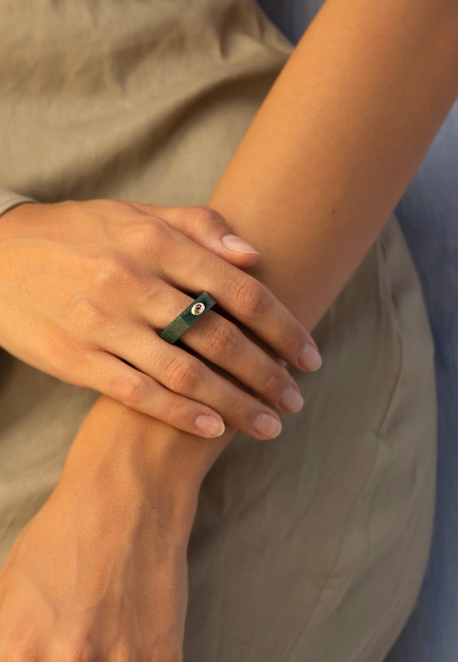 lavani Anillo Aventurina Verde Mora Los más vendidos