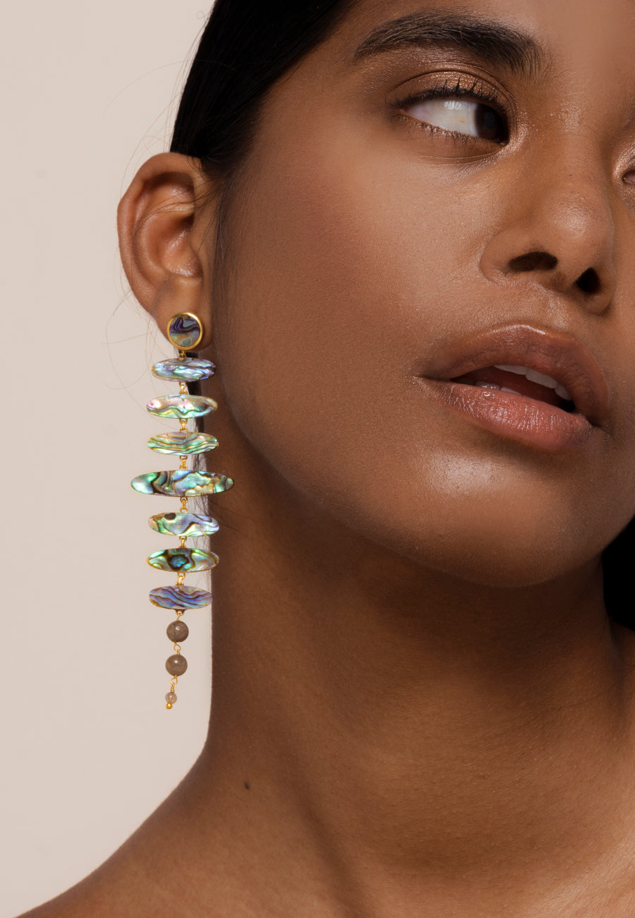 lavani Pendientes Zenith Abalone Grandes ahorros