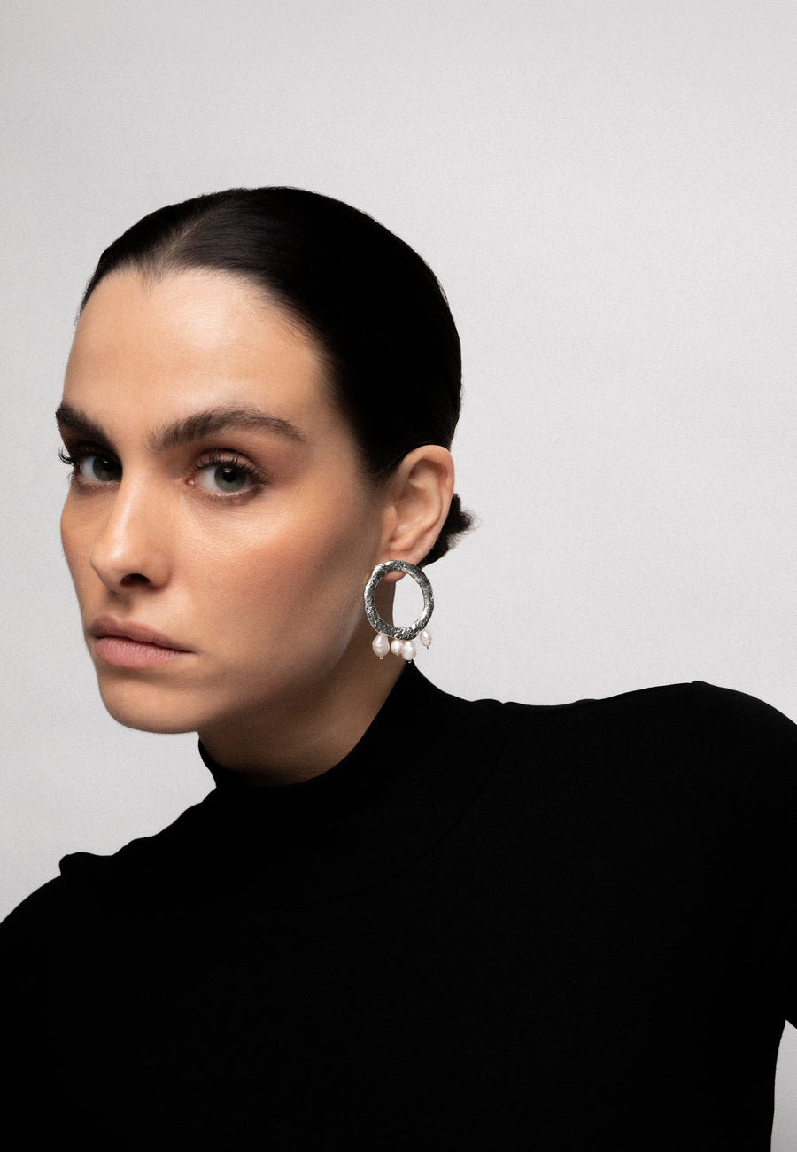 lavani Pendientes Adara Perlas Plata Outlet online