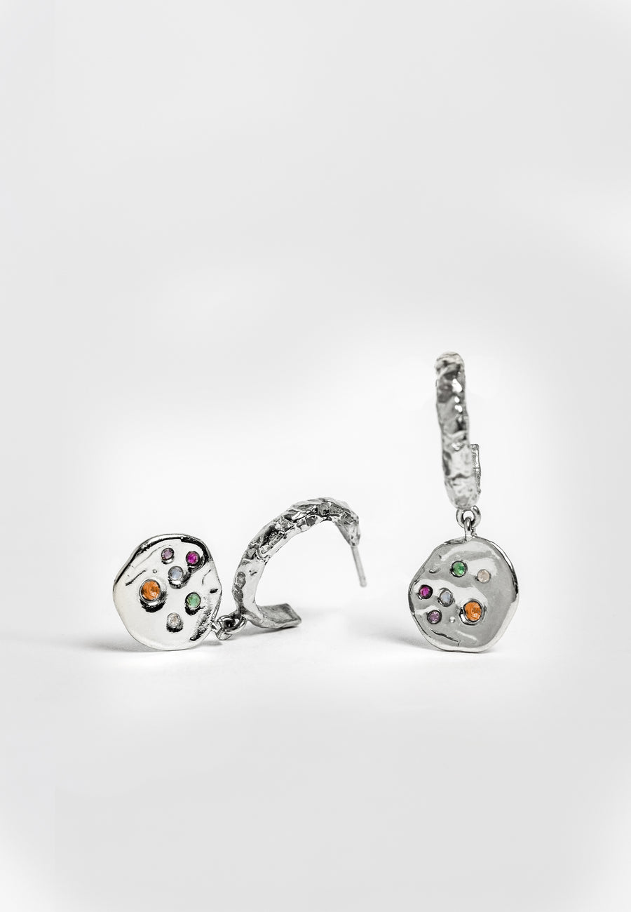 lavani Aros Sadie Coin Plata Rebajas de fábrica