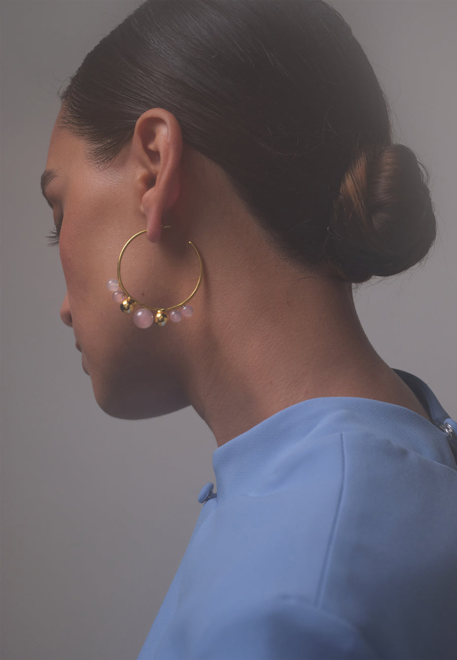 lavani Pendientes Elara Rosa Tienda