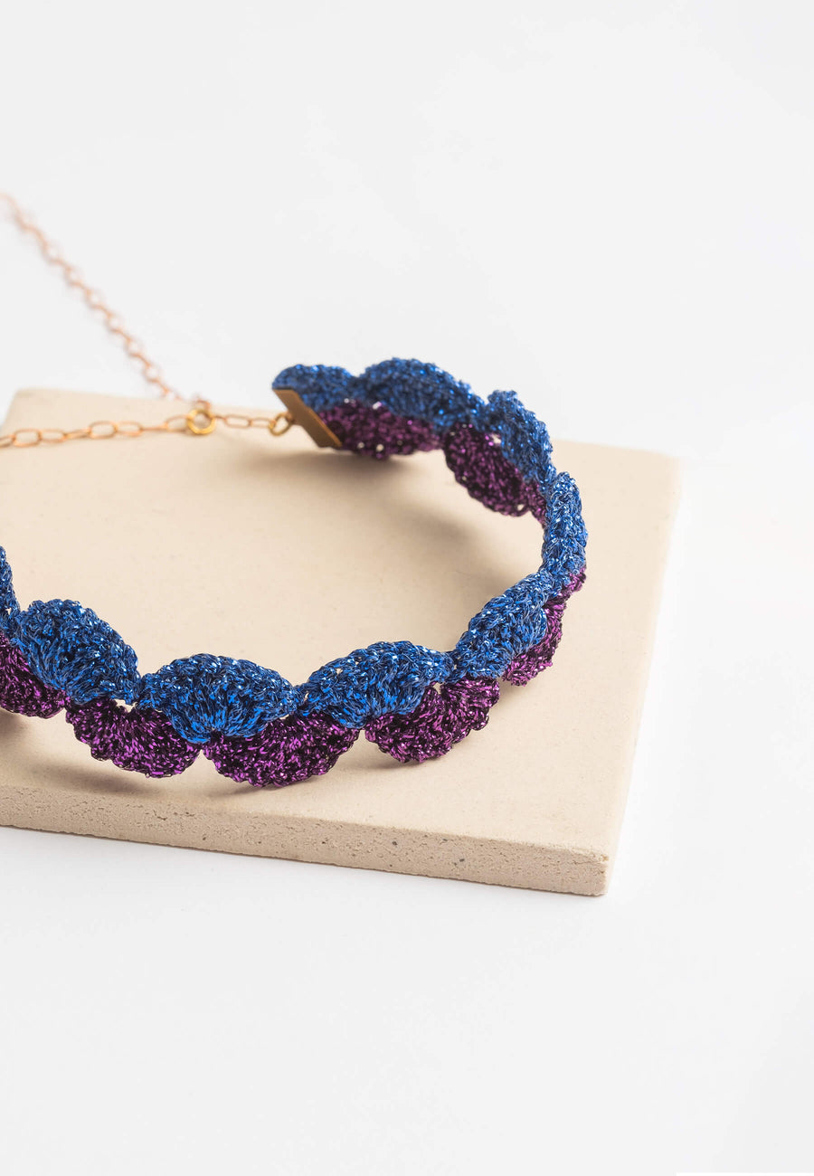 lavani Choker Vibrant Deyá Morado y Azul Precios de Black Friday