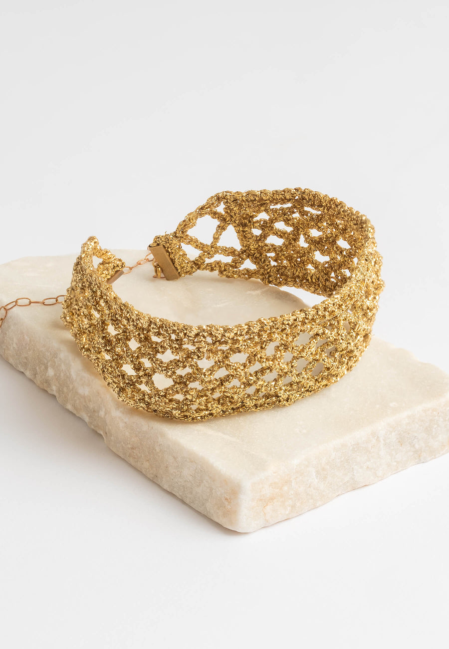 lavani Choker Rack Ivette Dorado Ofertas de temporada