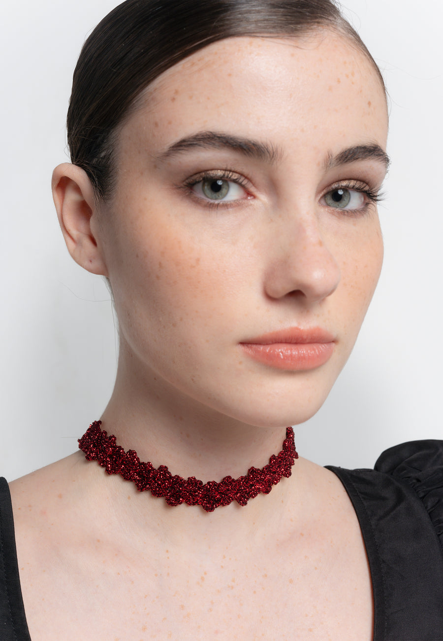 lavani Choker Spike Pitiusas Rojo Grandes ahorros