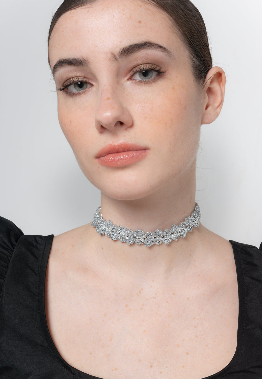 lavani Choker Spike Pitiusas Plata Rebajas de fin de temporada