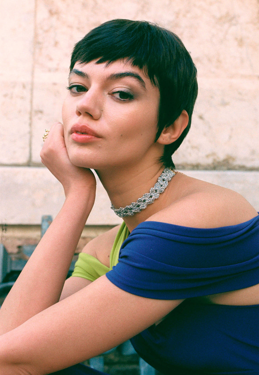 lavani Choker Spike Pitiusas Plata Rebajas de fin de temporada