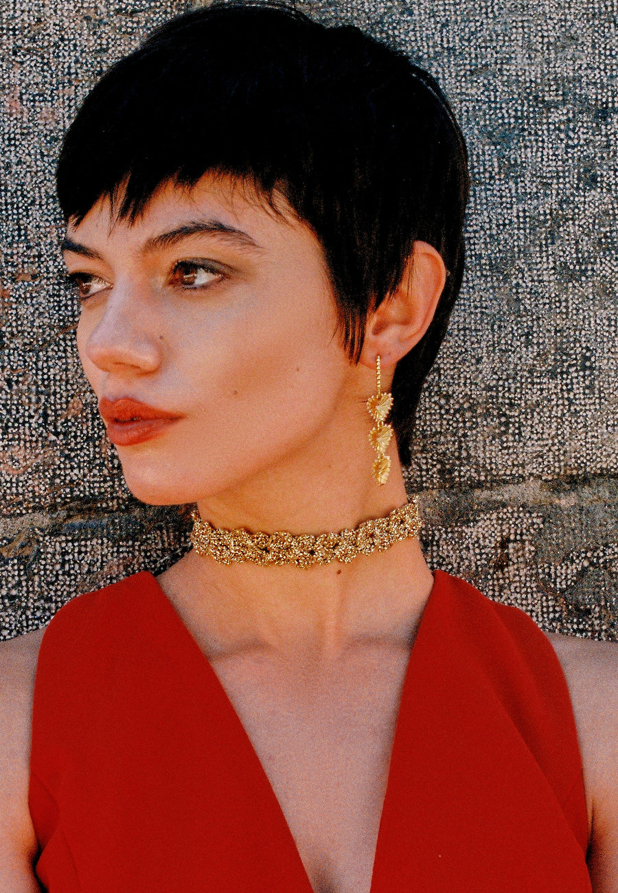 lavani Choker Spike Pitiusas Dorado Outlet