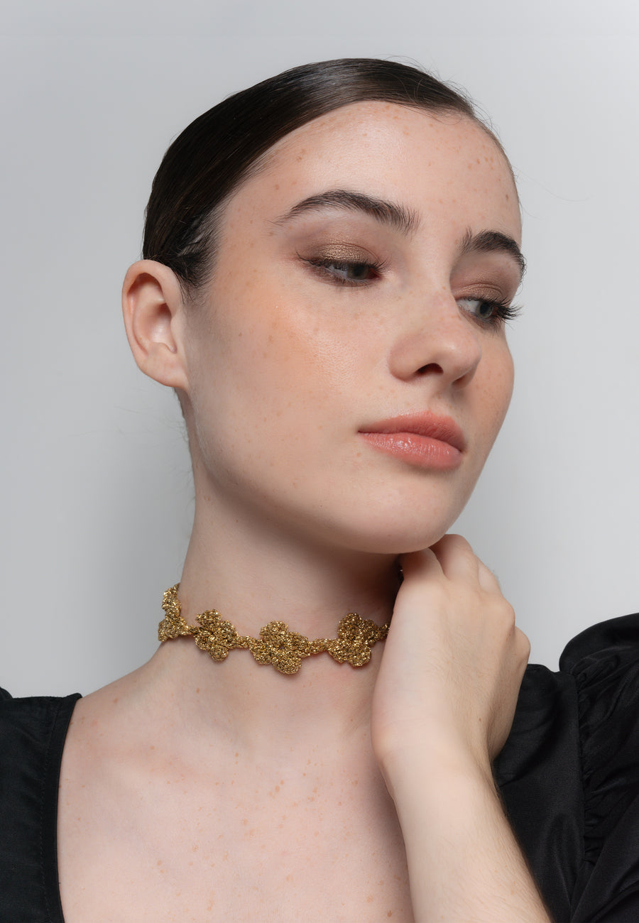 lavani Choker Flower Binibeca Dorado Ofertas