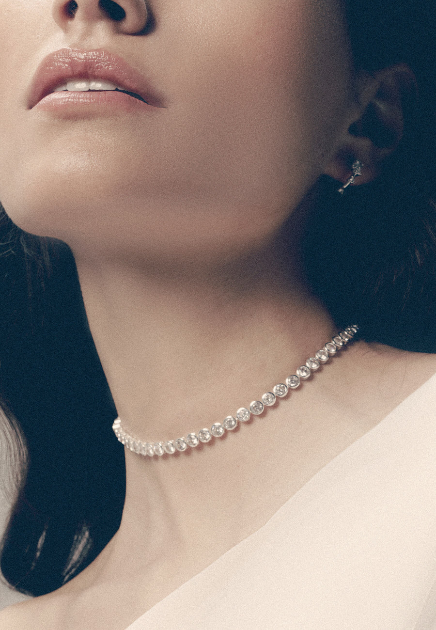 lavani Collar Riviere Victoire Plata Gran oferta
