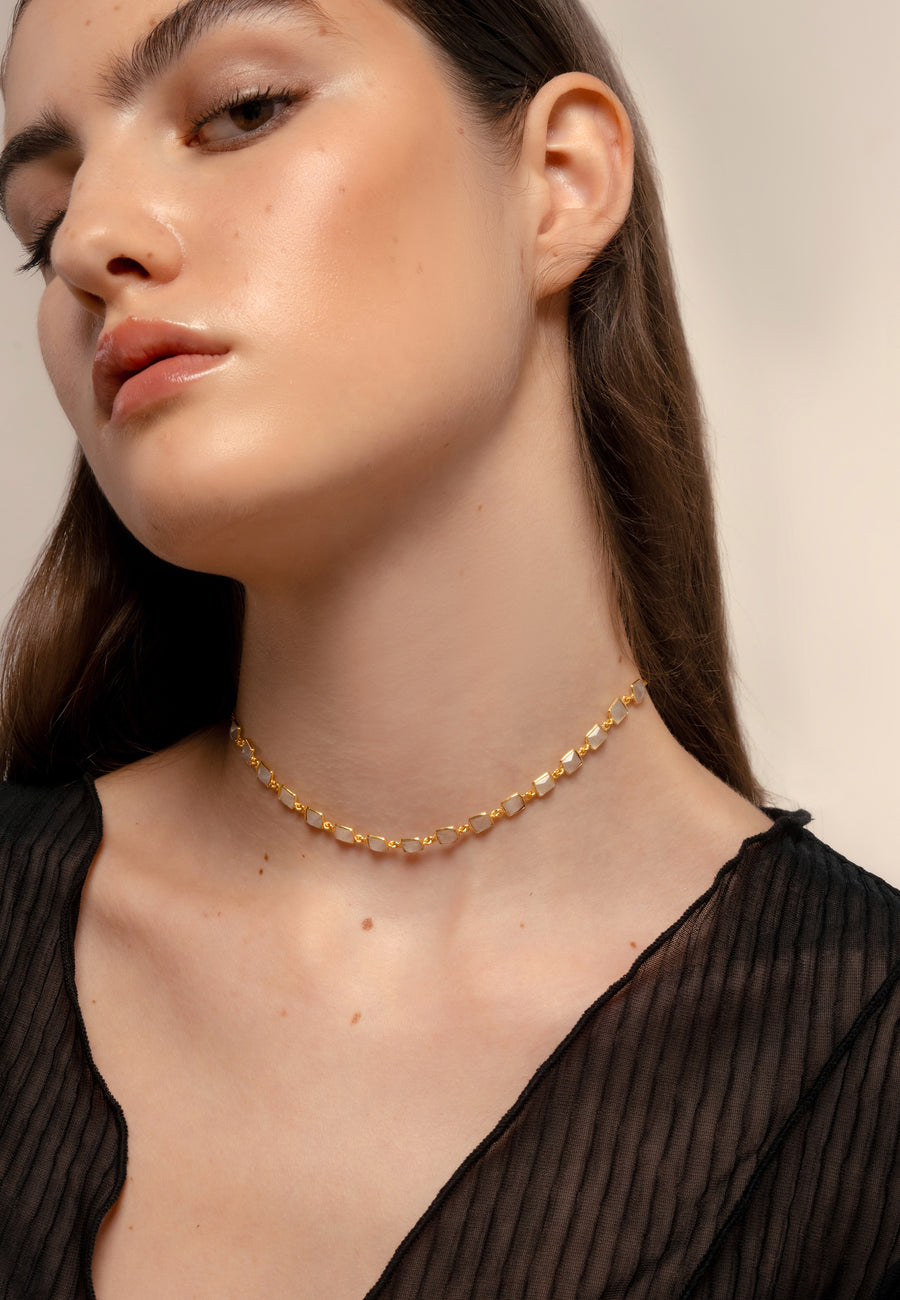 lavani Choker Niagara Blanco Rebajas de fábrica