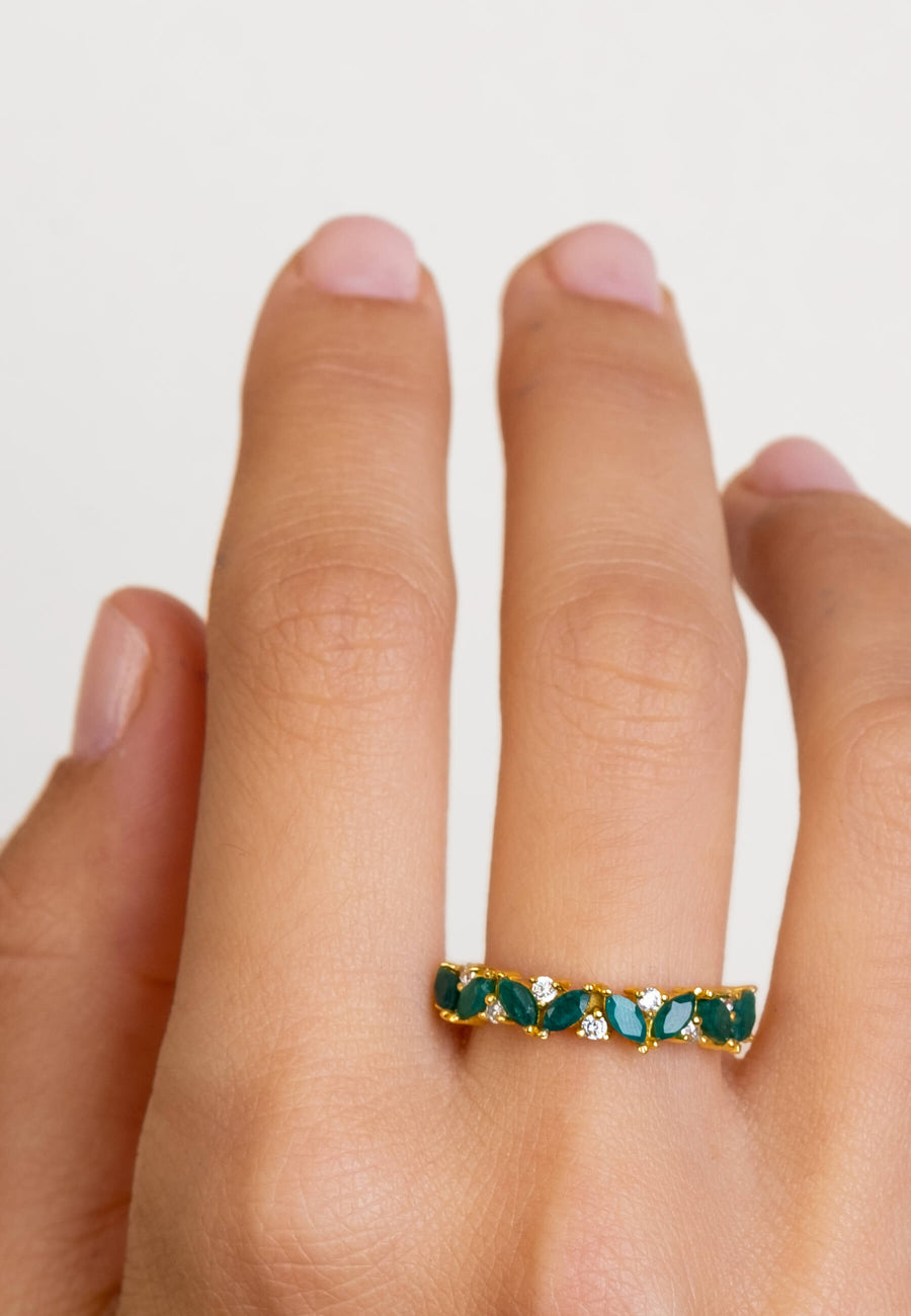 lavani Anillo Esmeralda Mayo En oferta