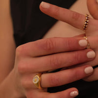lavani Anillo Ópalo Octubre Última moda