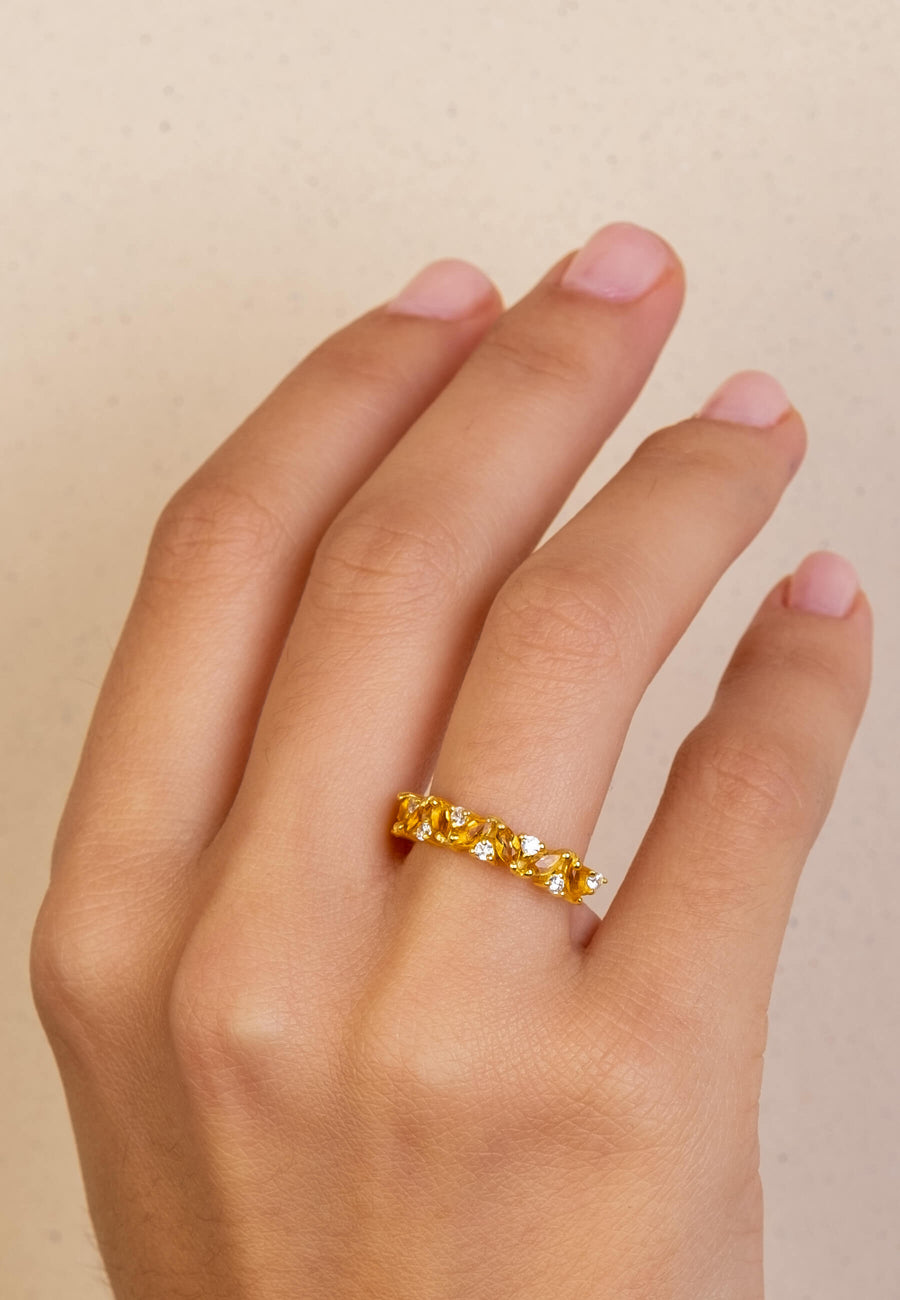lavani Anillo Citrino Noviembre Descuento por venta flash