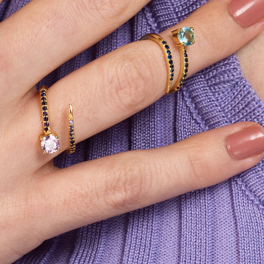 lavani Anillo Alisa Azul Gran oferta