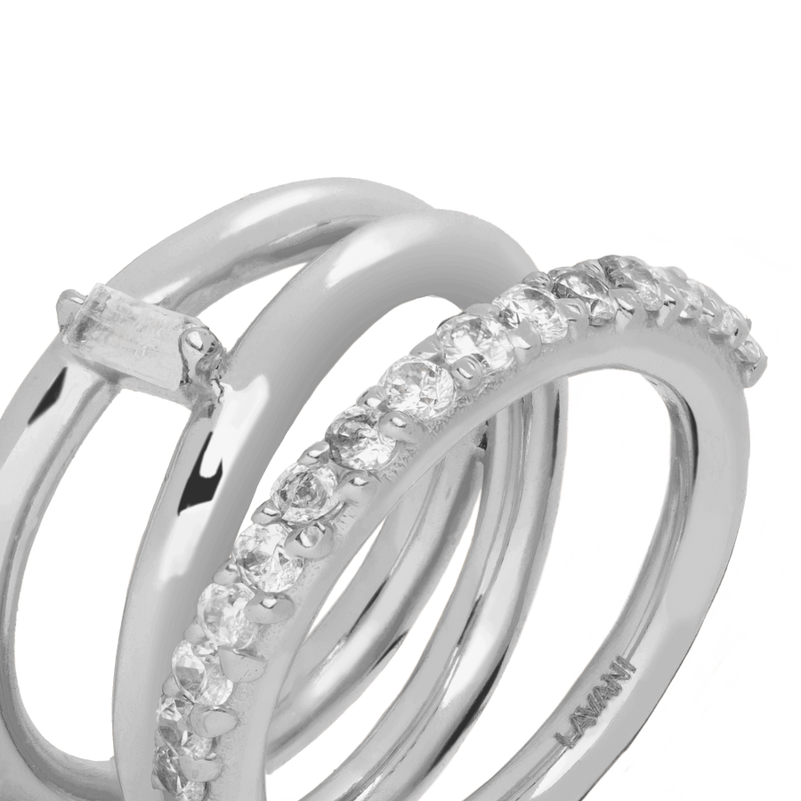 lavani Anillo Idol Blanco Plata Tienda