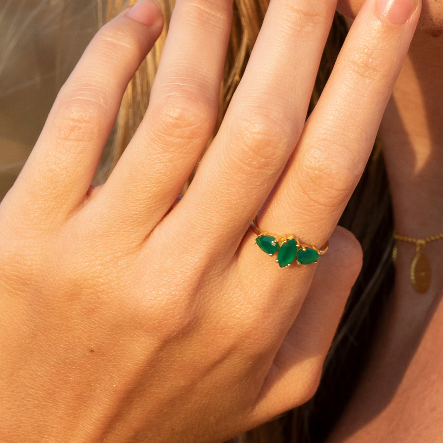 lavani Anillo Kasia Verde Mejor oferta