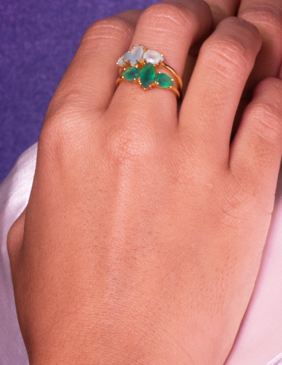lavani Anillo Kasia Verde Mejor oferta