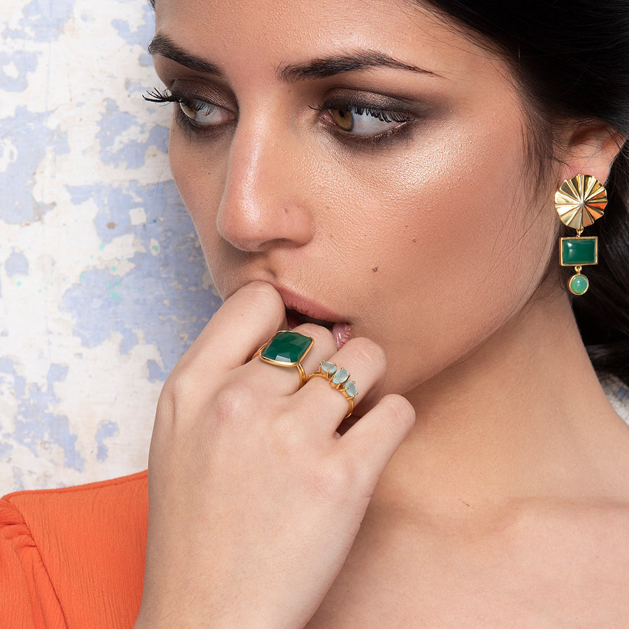 lavani Anillo Stardust Verde Envío gratis