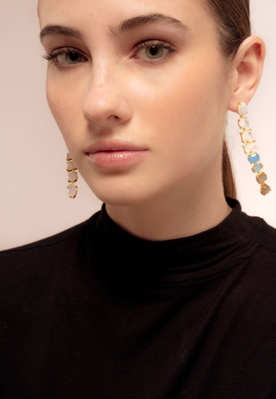 lavani Pendientes Portobello Blanco Superdescuento