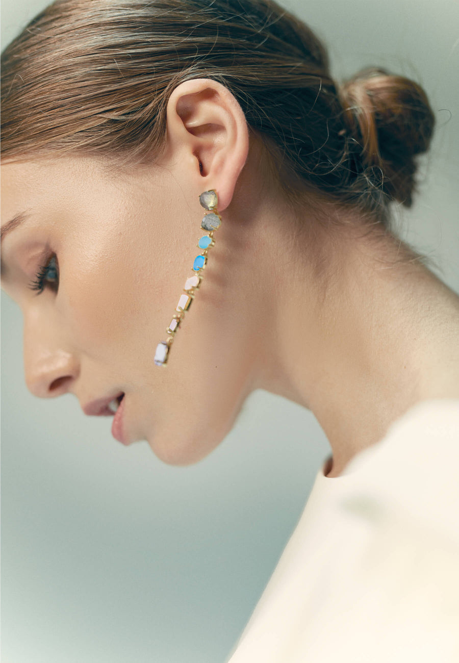 lavani Pendientes Portobello Blanco Superdescuento