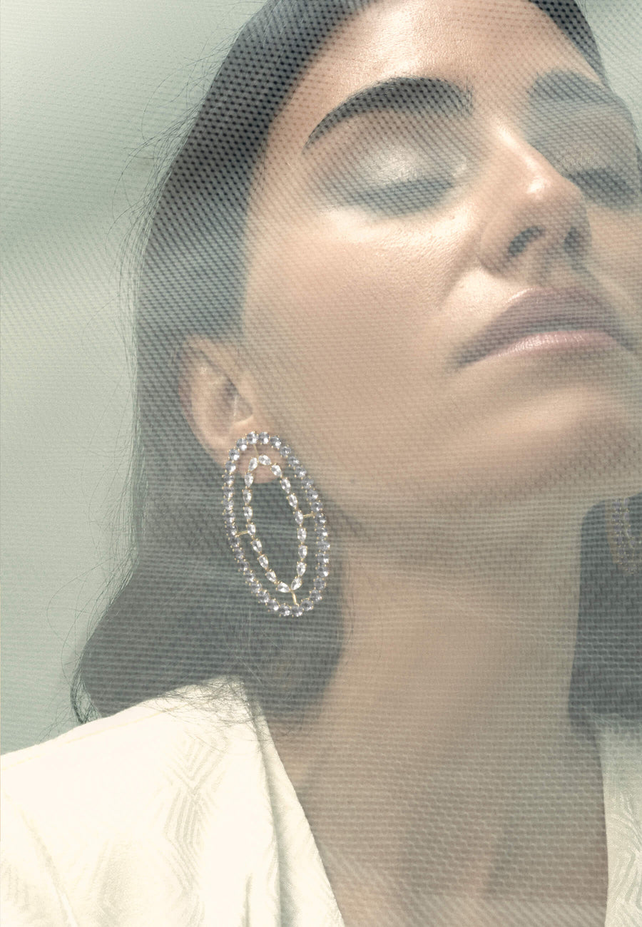 lavani Pendientes Rivoli Blancos En oferta