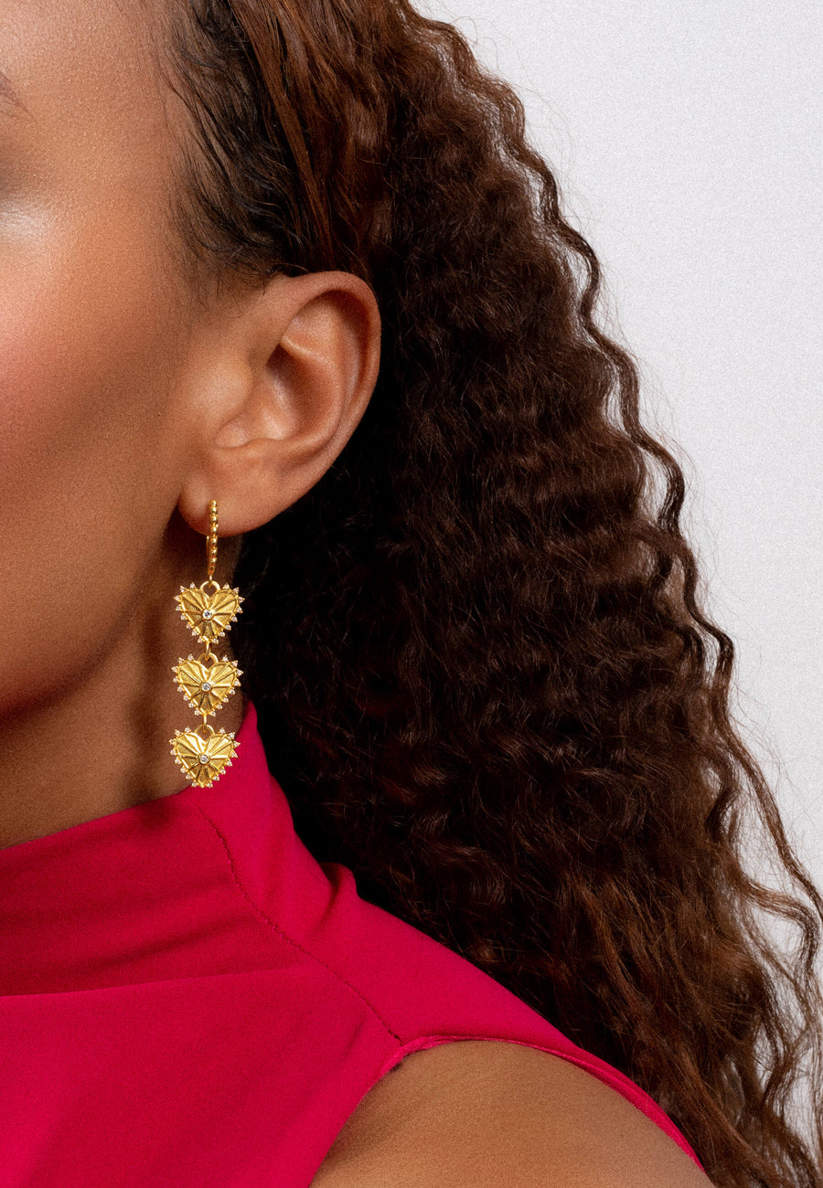 lavani Pendientes Corazón Synergy Ofertas de temporada