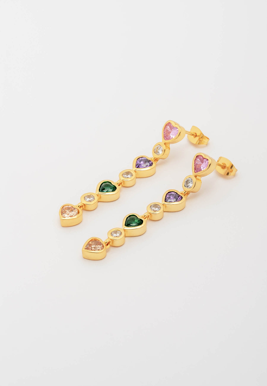 lavani Pendientes Corazón Fearless Ofertas especiales