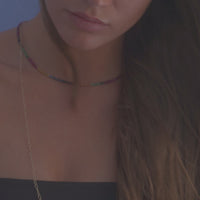 lavani Collar Zafiro Multicolor Olivenza En línea