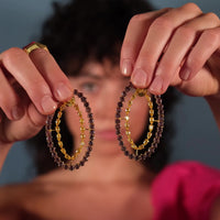 lavani Pendientes Rivoli Ámbar y Violeta COMPRAR AHORA