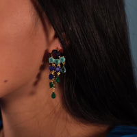 lavani Pendientes Adoration Azul eléctrico y Verde Liquidación